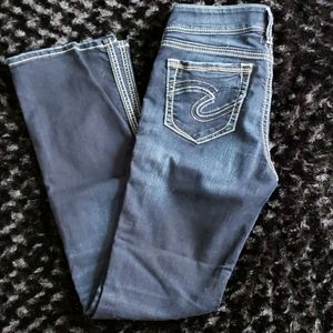 Silver Jean's Suki Dark Wash Slim Boot Cut 31"L